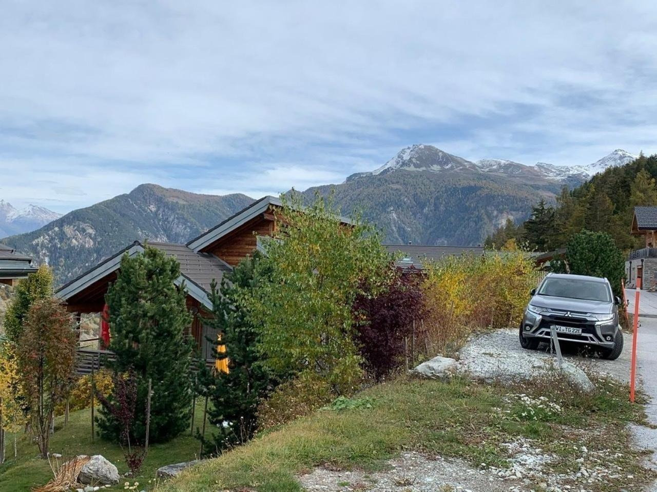 Modernes Chalet - Blue Merle Villa Vercorin Exterior photo